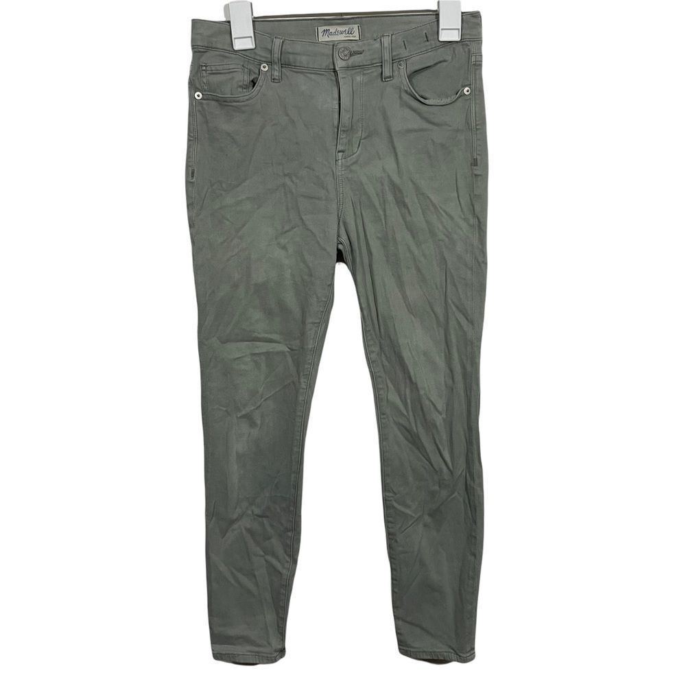 Madewell Sea-foam Green High Riser Crop Jeans